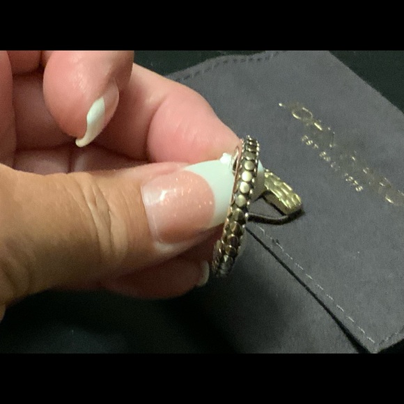 Brand New John Hardy Silver and 18ct Gold Dot earrings - Picture 9 of 14